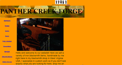 Desktop Screenshot of panthercreekforge.com