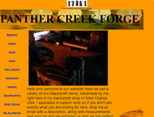 Tablet Screenshot of panthercreekforge.com